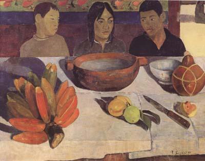 Paul Gauguin The Meal(The Bananas) (mk06) Spain oil painting art
